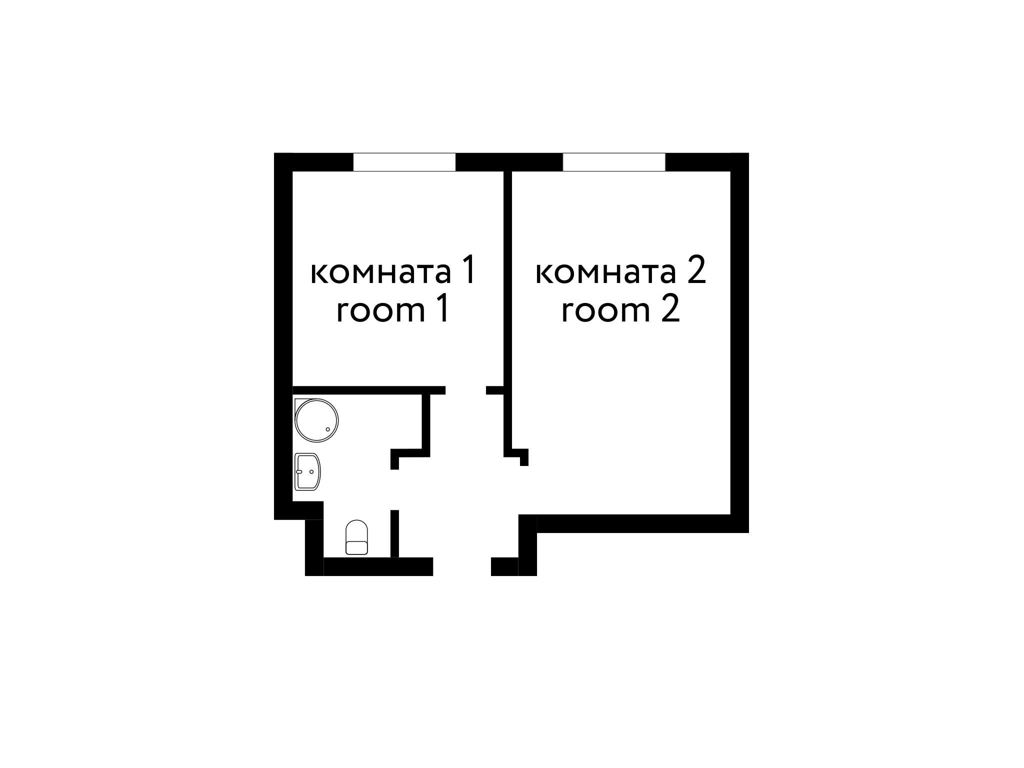 Двухкомнатный Семейный номер